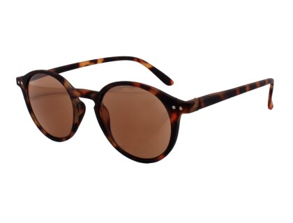 Getönte Lesebrille YBD214 in brauner Schildpatt Optik