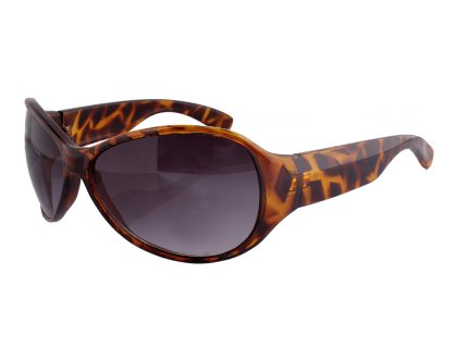Sonnenbrille in brauner Schildpatt-Optik