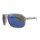 Moderne Sonnenbrille mit blau verspiegelten Gläsern