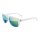 Sonnenbrille mit grün verspiegelten Gläsern