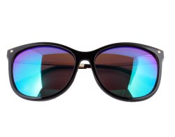 Damen Oversize-Sonnenbrille mit verspiegelten Gläsern