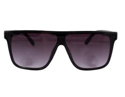 Moderne Sonnenbrille mit gerader Oberkante schwarz