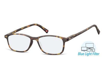 Bildschirm-Lesebrille in flachem Etui Schildpatt-Optik