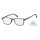 Bildschirm-Lesebrille in flachem Etui Schildpatt-Optik