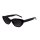 Damen Cateye Sonnenbrille schwarz