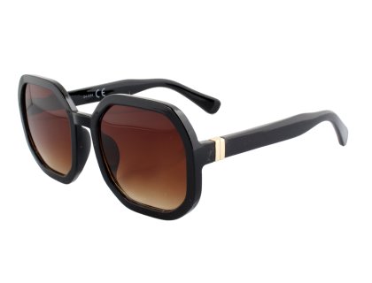 Damen Oversize Sonnenbrille braun