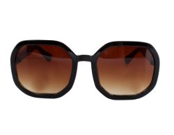 Damen Oversize Sonnenbrille braun