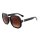 Damen Oversize Sonnenbrille braun
