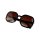 Damen Oversize Sonnenbrille braun