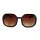 Damen Oversize Sonnenbrille braun