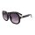 Damen Oversize Sonnenbrille schwarz goldfarbene Details