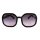 Damen Oversize Sonnenbrille schwarz goldfarbene Details