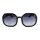 Damen Oversize Sonnenbrille schwarz silberfarbene Details
