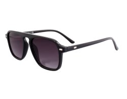 Moderne Sonnenbrille mit hohem Steg schwarz
