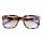 Bildschirmbrille mit gerader Oberkante havanna
