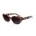 Damen Cateye Sonnenbrille havanna braun