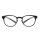 Neckholder Lesebrille in runder Retro-Form mit extra langen Bügeln schwarz