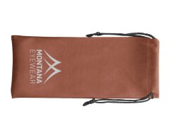 Neckholder Lesebrille in runder Retro-Form mit extra langen Bügeln havanna braun