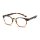 Neckholder Lesebrille in runder Retro-Form mit extra langen Bügeln havanna braun