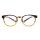Neckholder Lesebrille in runder Retro-Form mit extra langen Bügeln havanna braun