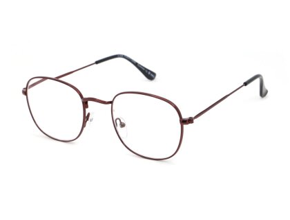 Metall Lesebrille metallic braun