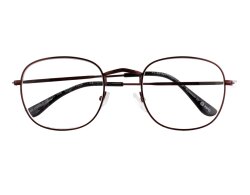 Metall Lesebrille metallic braun