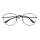 Metall Lesebrille metallic braun