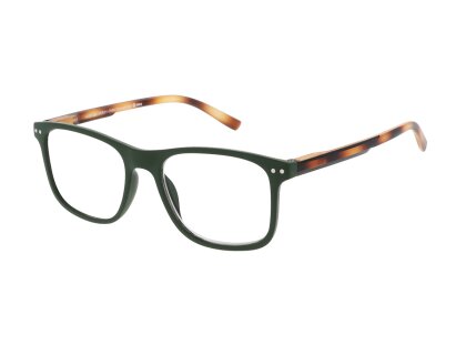 Lesebrille mit Flexbügel schwarz-demi braun