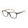 Lesebrille mit Flexbügel schwarz-demi braun