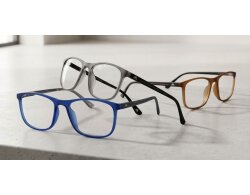 Komfortable Lesebrille braun