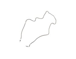 Brillenkette aus Metall silberfarben