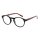 Lesebrille in runder Form mit Flexbügeln schwarz demi