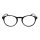 Lesebrille in runder Form mit Flexbügeln schwarz demi