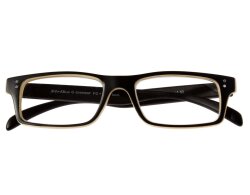 STRIKE EYEWEAR Lesebrille matt schwarz - hellgelb