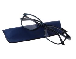 Lesebrille mit Flexbügeln blau