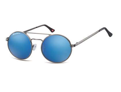 Retro Sonnenbrille blau verspiegelt