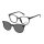 Lesebrille schwarz - mit getöntem Clip erhältlich