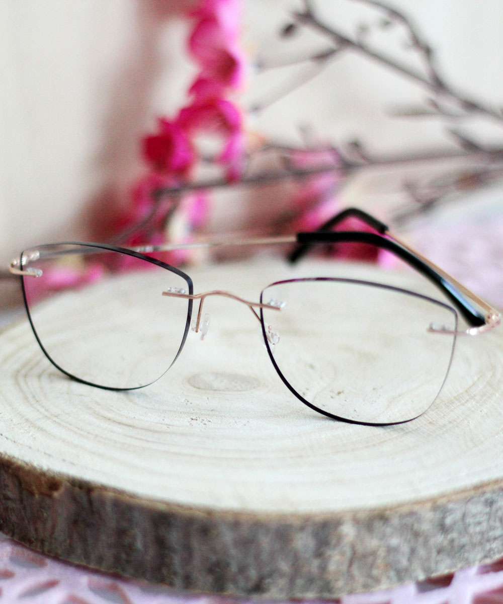 Rahmenlose Brillen liegen voll im Trend: RG-271 zum Beispiel
